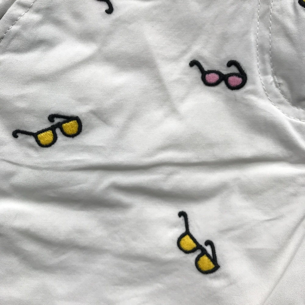NWT Hanna Andersson Girls White Sunglasses Shorts - Picture 4 of 7